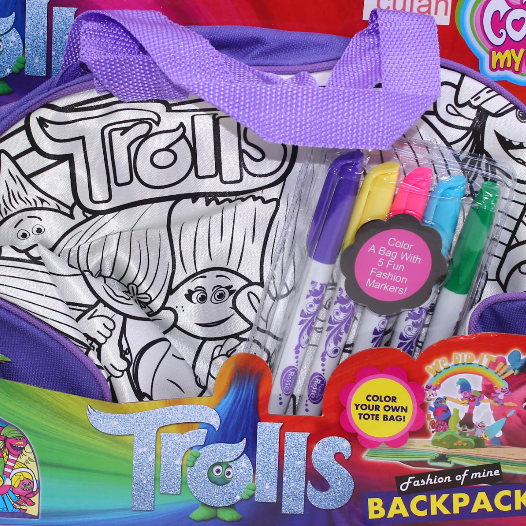 Cufan "Color Your Own Tote Bag" with Washable Markers Set - Image 3