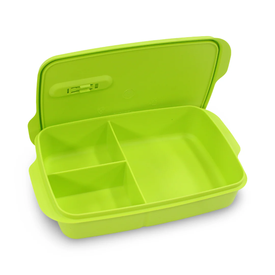 Banana Divided Lunch Box – 1 L (Yellow) - Image 2