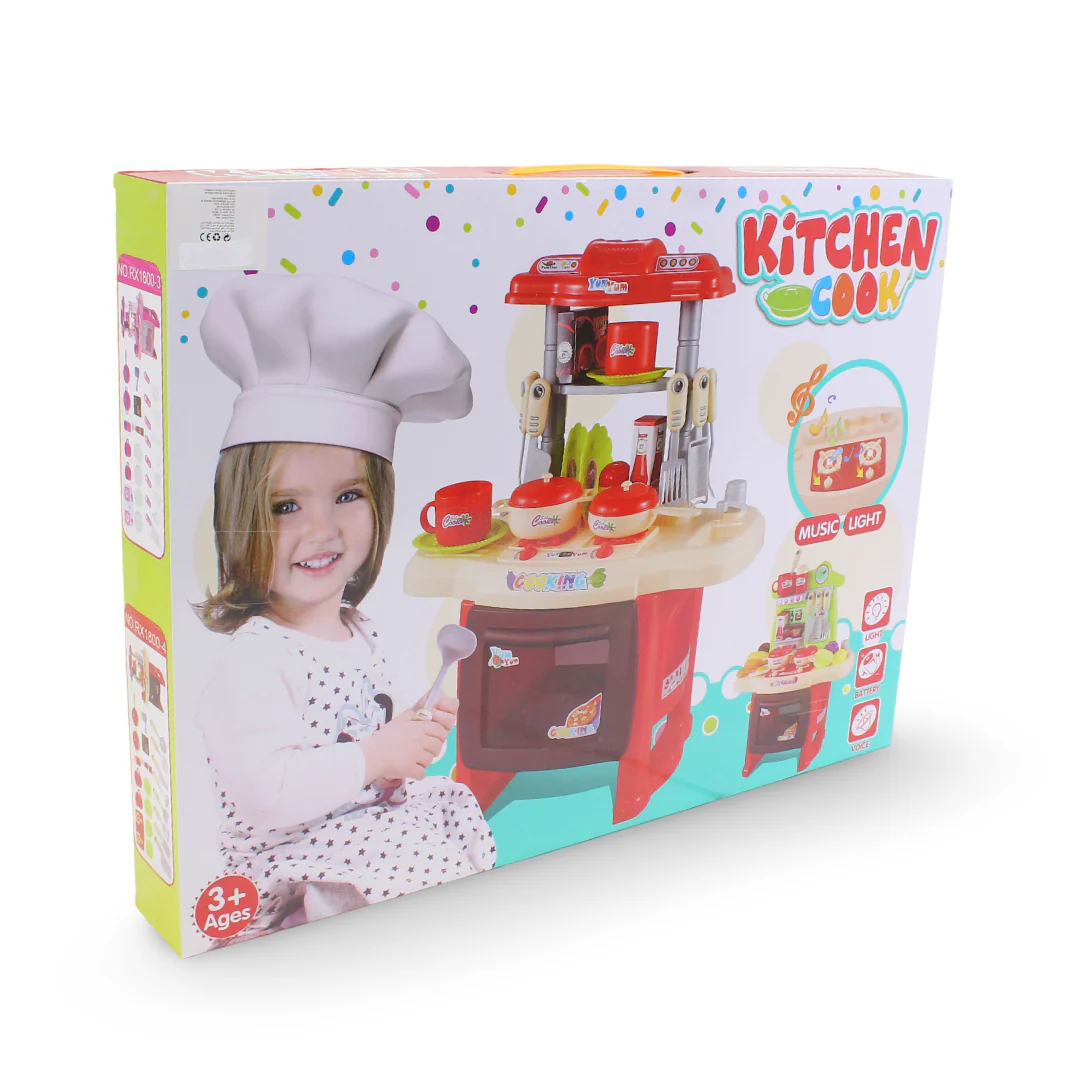 Kitchen Cook Play Kitchen Set (Music & Light)