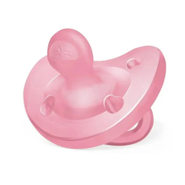 Chicco Physio Soft Silicone Orthodontic Soother – Pink (1 Piece) - Image 5