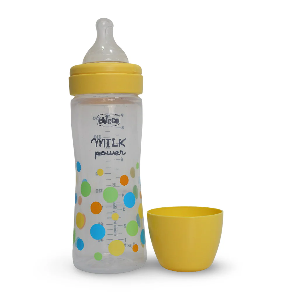 Chicco Perfect Easy Physio Anti-Colic Baby Bottle 250ml - Yellow - Image 3