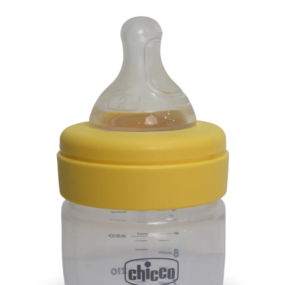 Chicco Perfect Easy Physio Anti-Colic Baby Bottle 250ml - Yellow - Image 4
