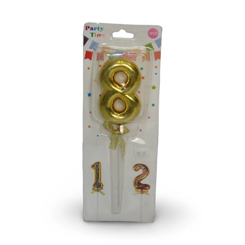 Cake Topper Number 8 – Gold