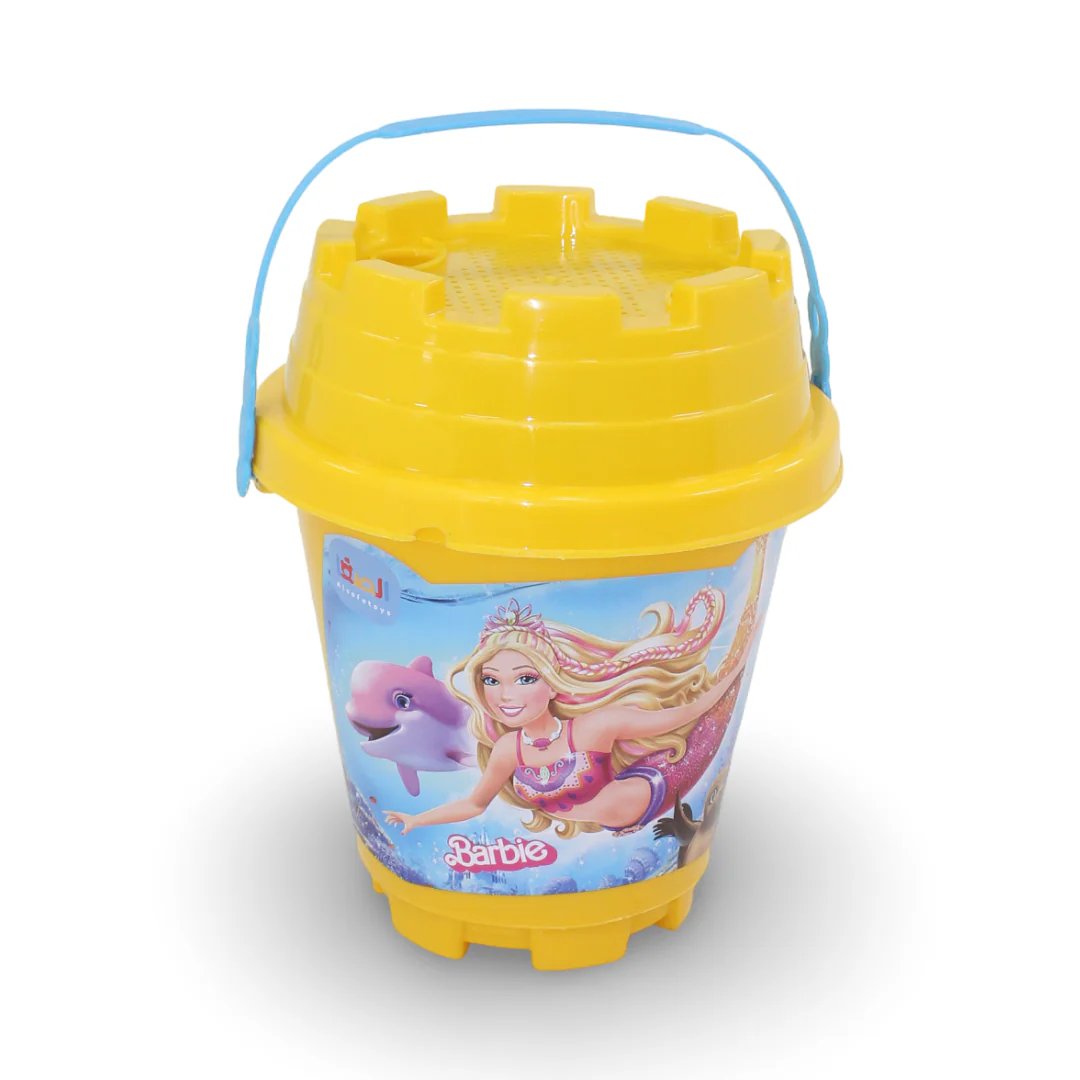 Barbie Sand Bucket Set – Yellow - Image 2