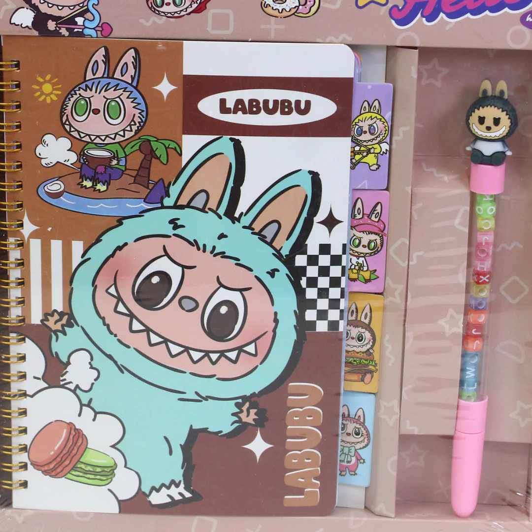 Labubu Stationery Set (Notebook + Pen) - Image 6