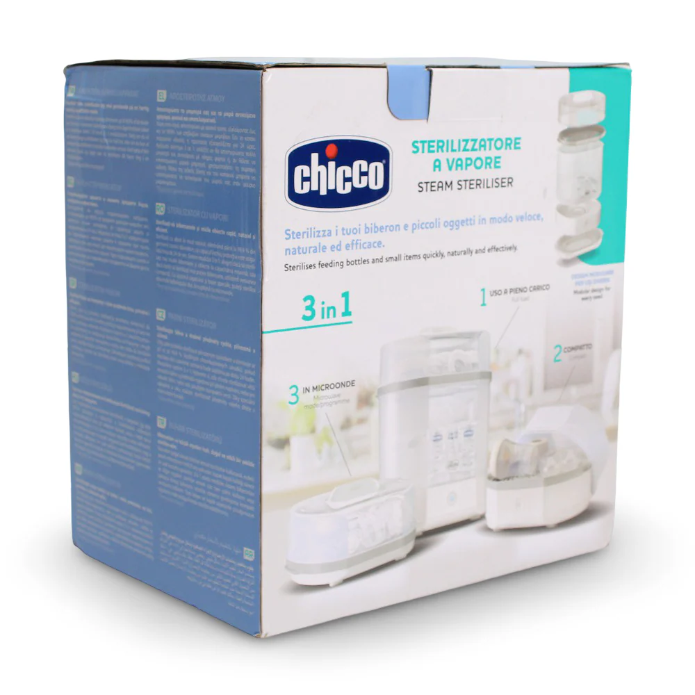 Chicco Natural 3 in 1 Steam Sterilizer – Full, Compact & Microwave Modes - Image 3