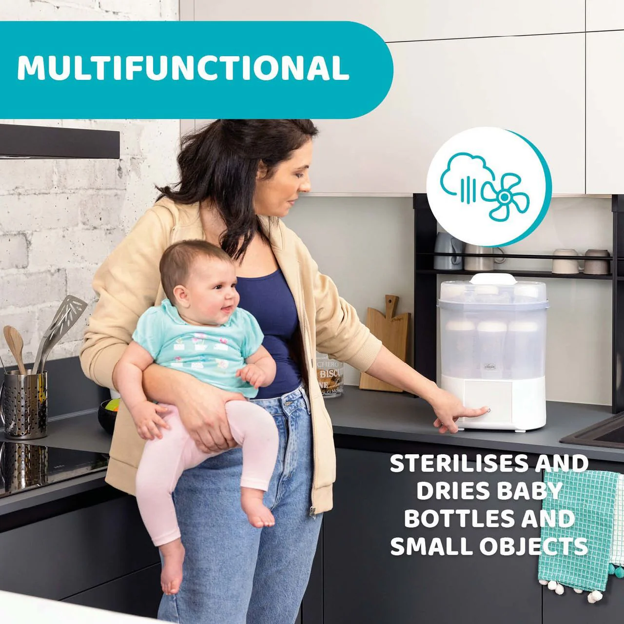 Chicco Natural 3 in 1 Steam Sterilizer – Full, Compact & Microwave Modes - Image 5