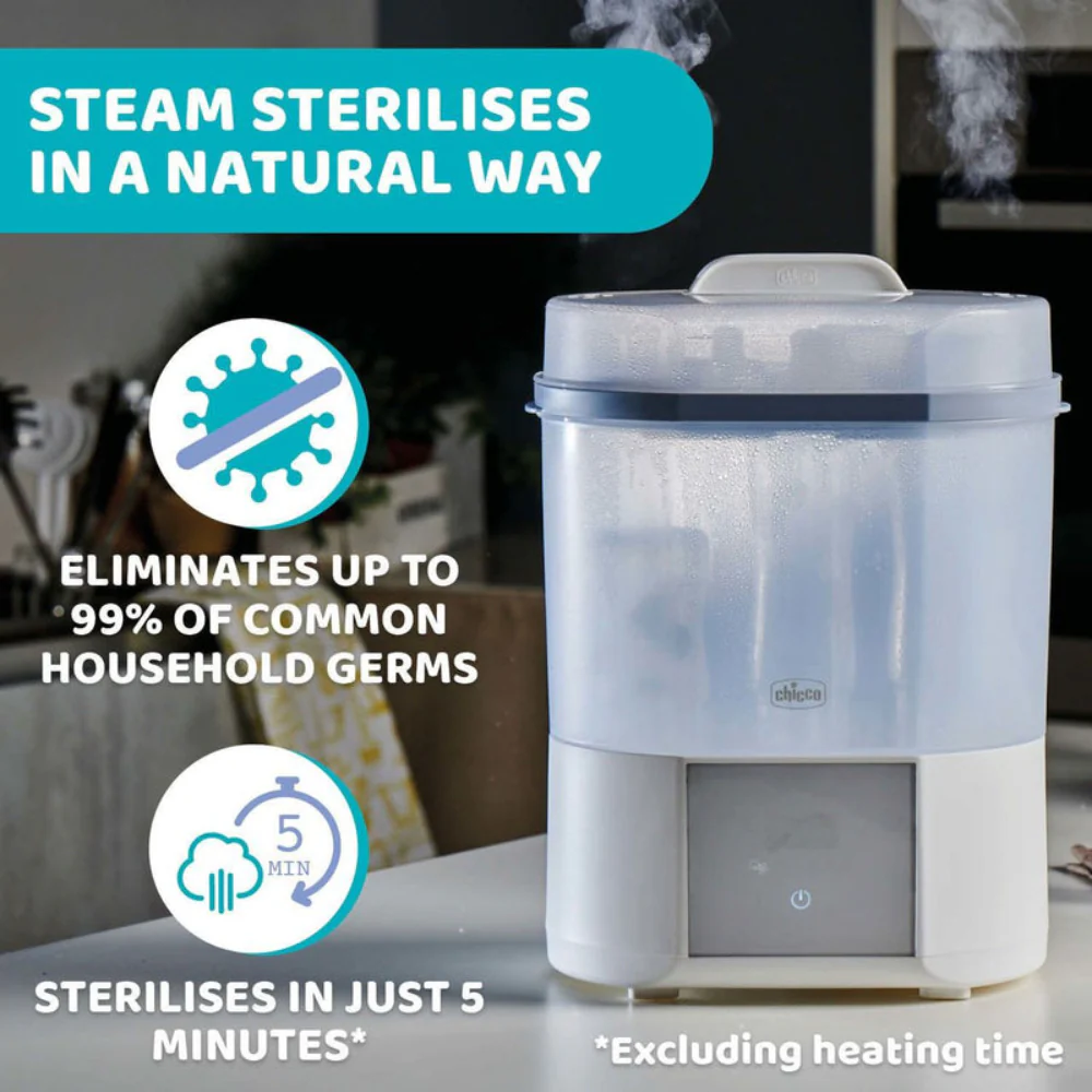 Chicco Natural 3 in 1 Steam Sterilizer – Full, Compact & Microwave Modes - Image 6