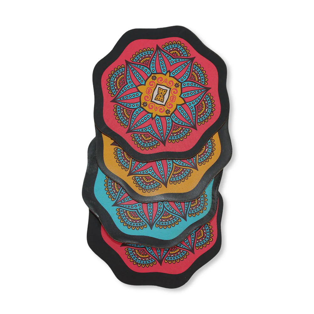 Wooden Coasters – 4 Pcs - Image 2