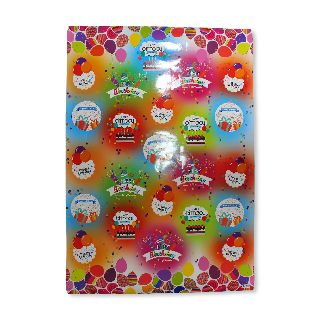 Happy Birthday Gift Wrap Paper