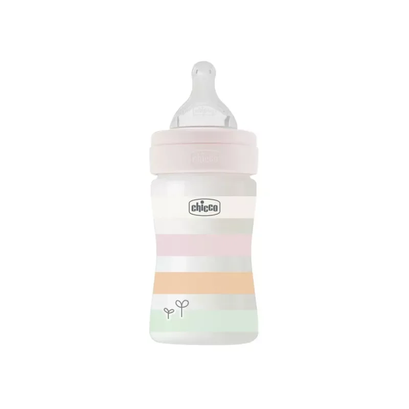 Chicco Well-Being Bottle Medium Flow 150ml Pink - Image 2