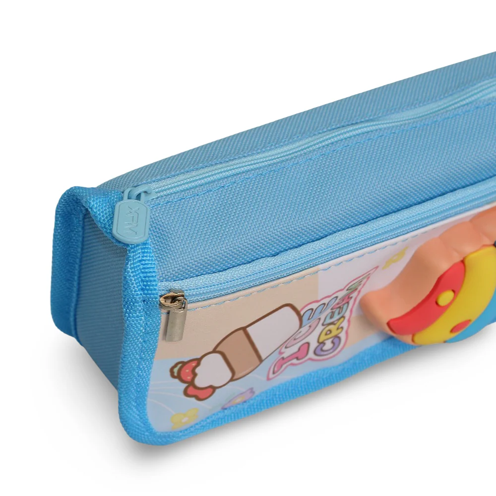 Pencil Case – Blue with Ice Cream Design - Image 2