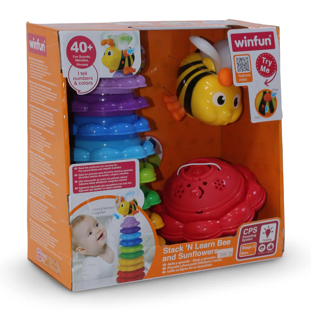 WinFun Stack 'N Learn Bee and Sunflowers - Image 3