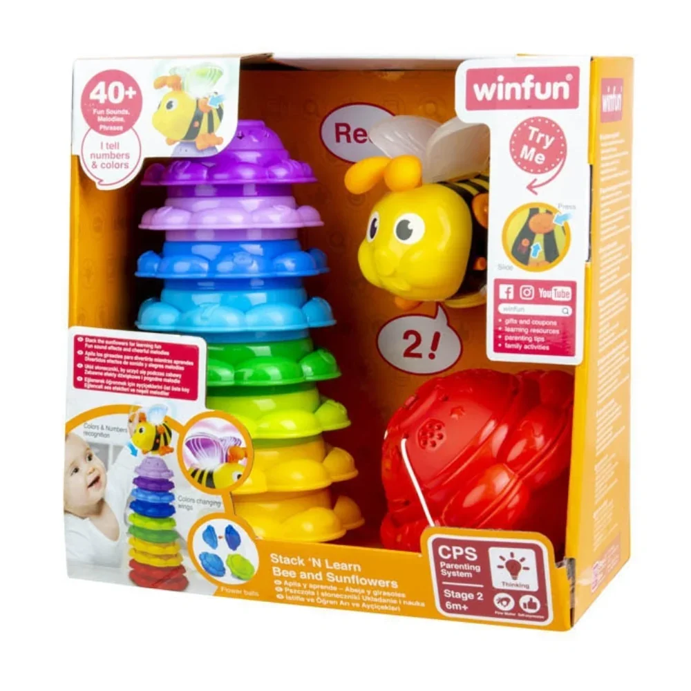 WinFun Stack 'N Learn Bee and Sunflowers - Image 8