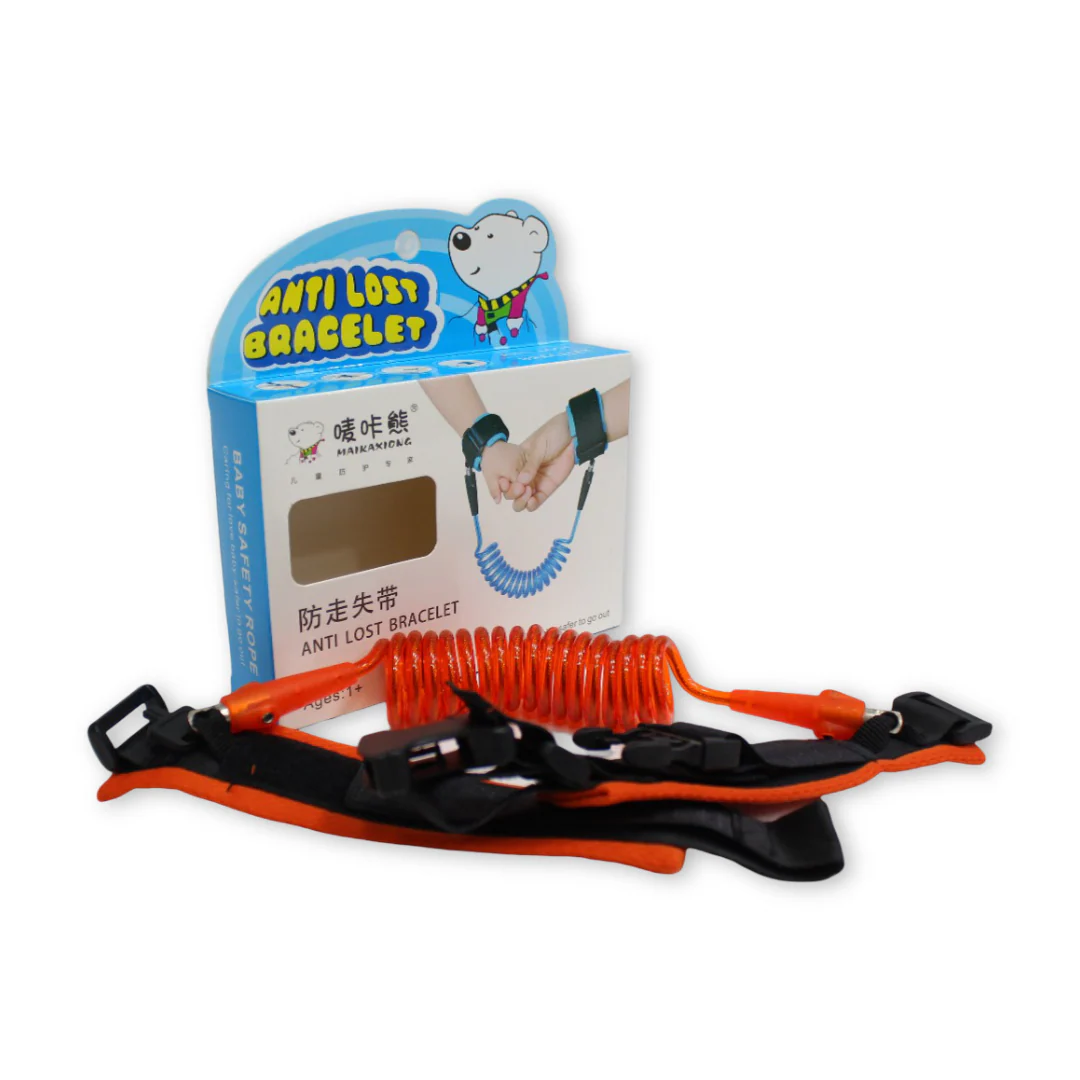 Child Safety Harness Wrist Belt 1.5m Anti-Lost Bracelet – Orange