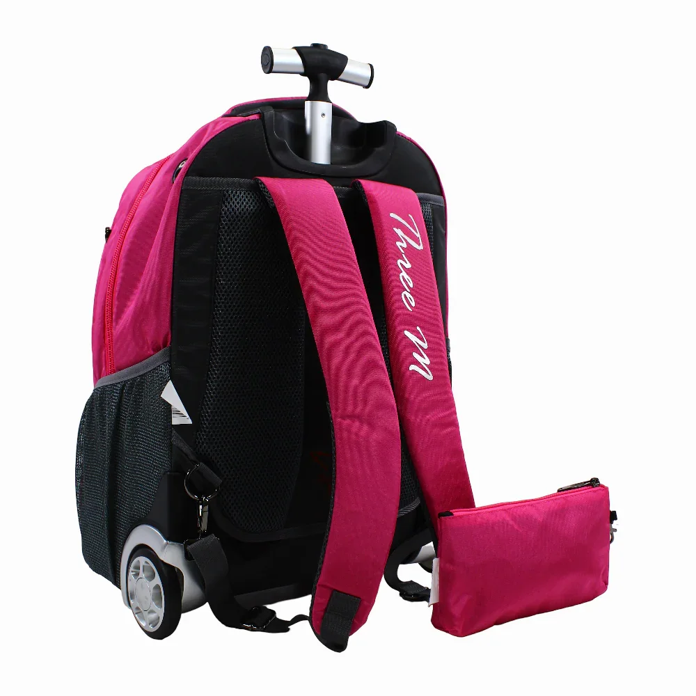 Pink School Set – 20 Inches (Trolley Bag + Pencil case) - Image 2