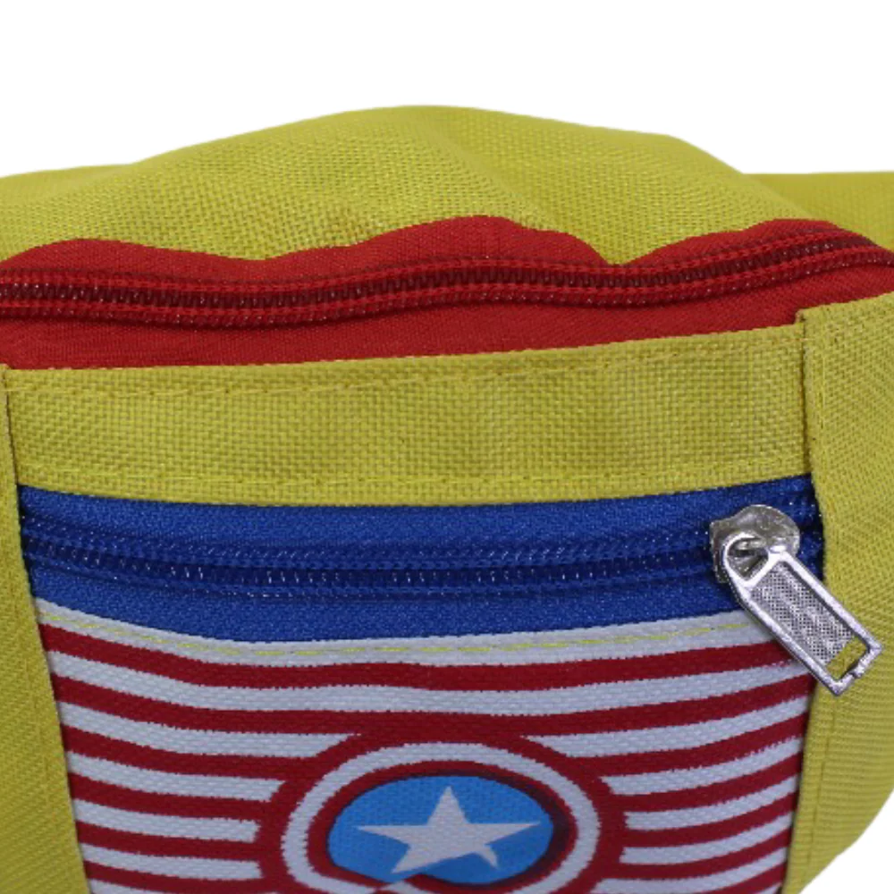Cross Bag – Yellow with Captain America Print - Image 3