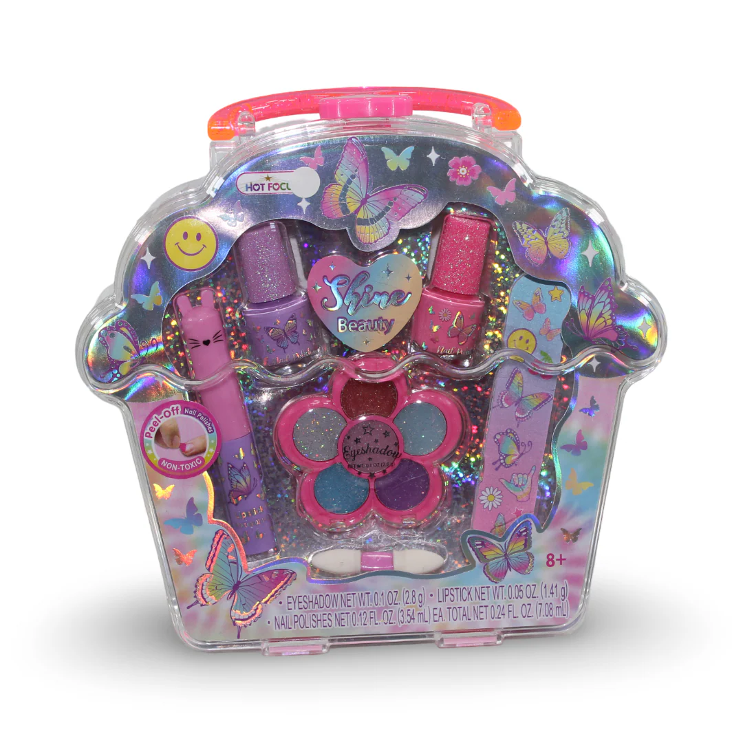 Hot Focus Kids Glitter Nail Accessories Set - Image 3