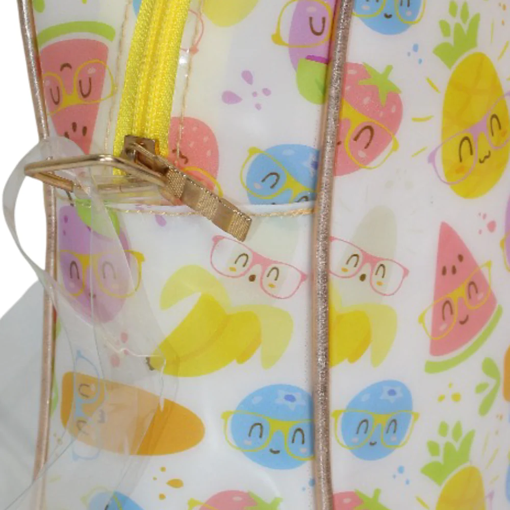 Girls Cross Bag – White with Fruits Design - Image 3