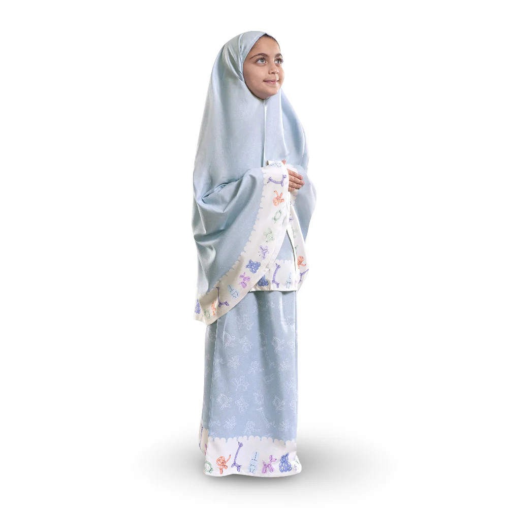 Girls Microfiber Isdal - Baby Blue - Image 2