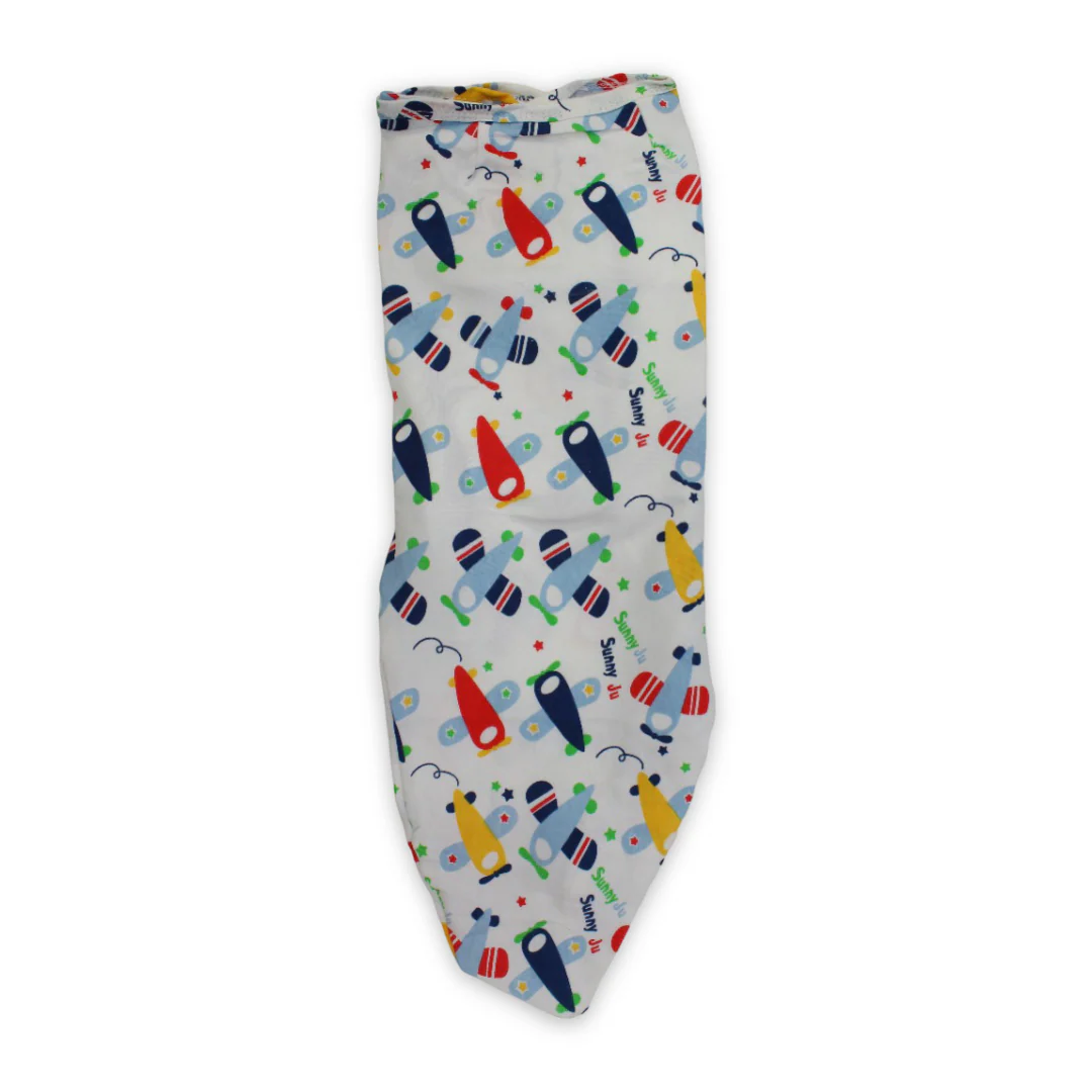 Kolaco Cotton Baby Swaddle Me (Airplanes) - Image 2