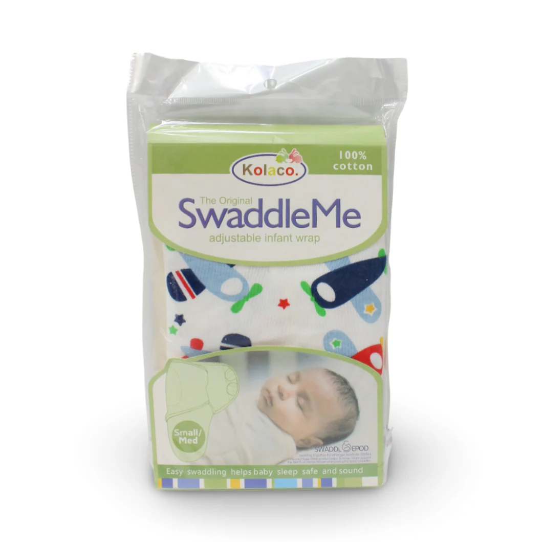 Kolaco Cotton Baby Swaddle Me (Airplanes) - Image 4