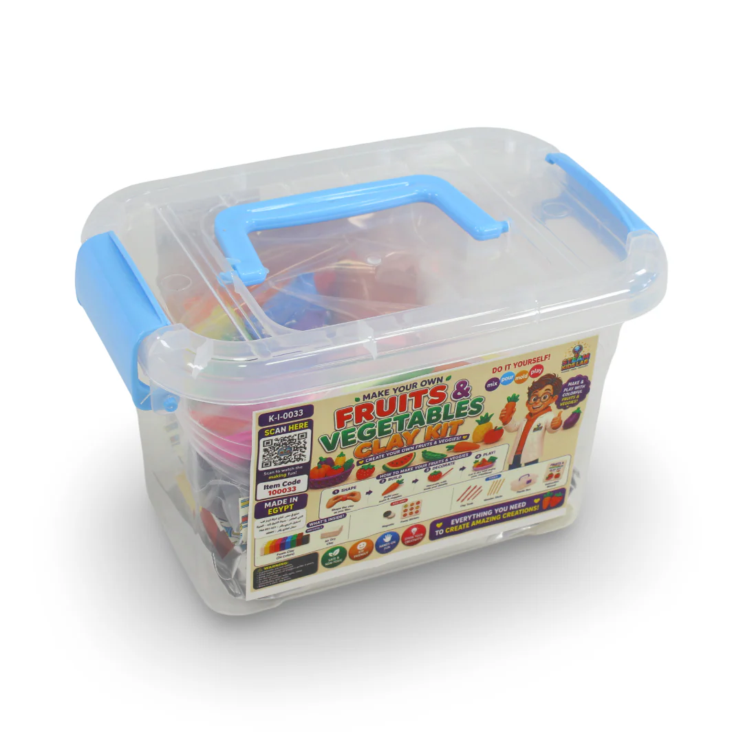 Kids Lab "Make Your Own Fruits & Vegetables Clay Kit" DIY Craft Set - Image 3