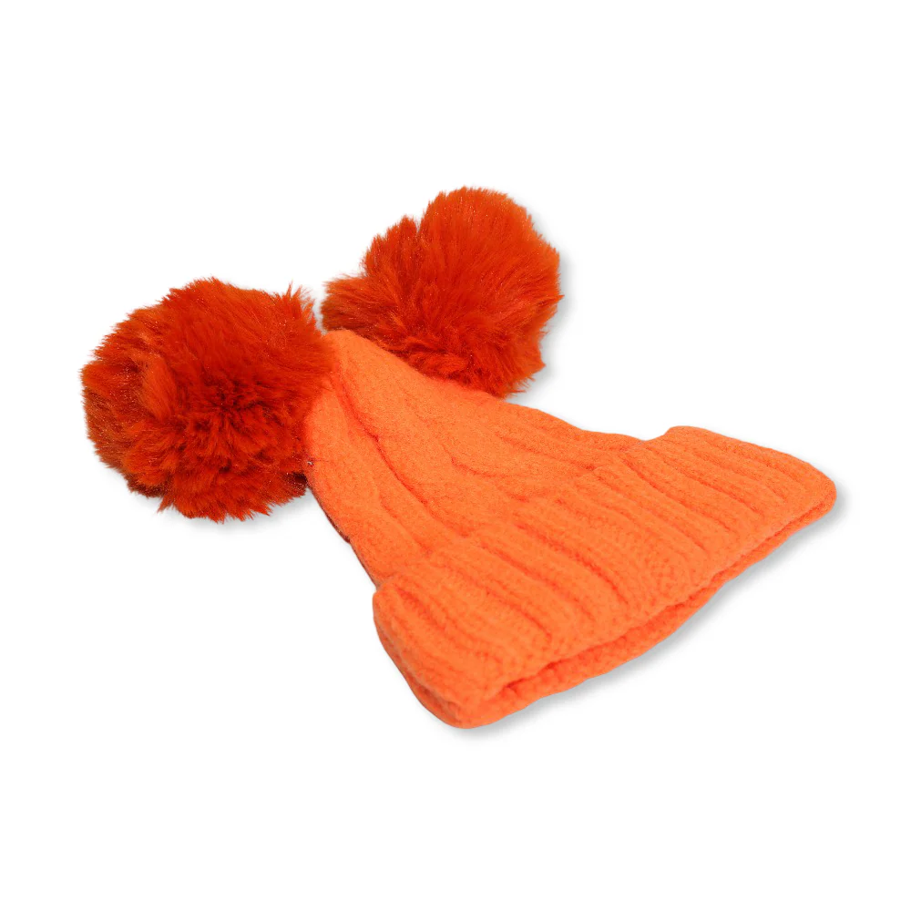 Unisex Knit Ice Cap – Orange - Image 2