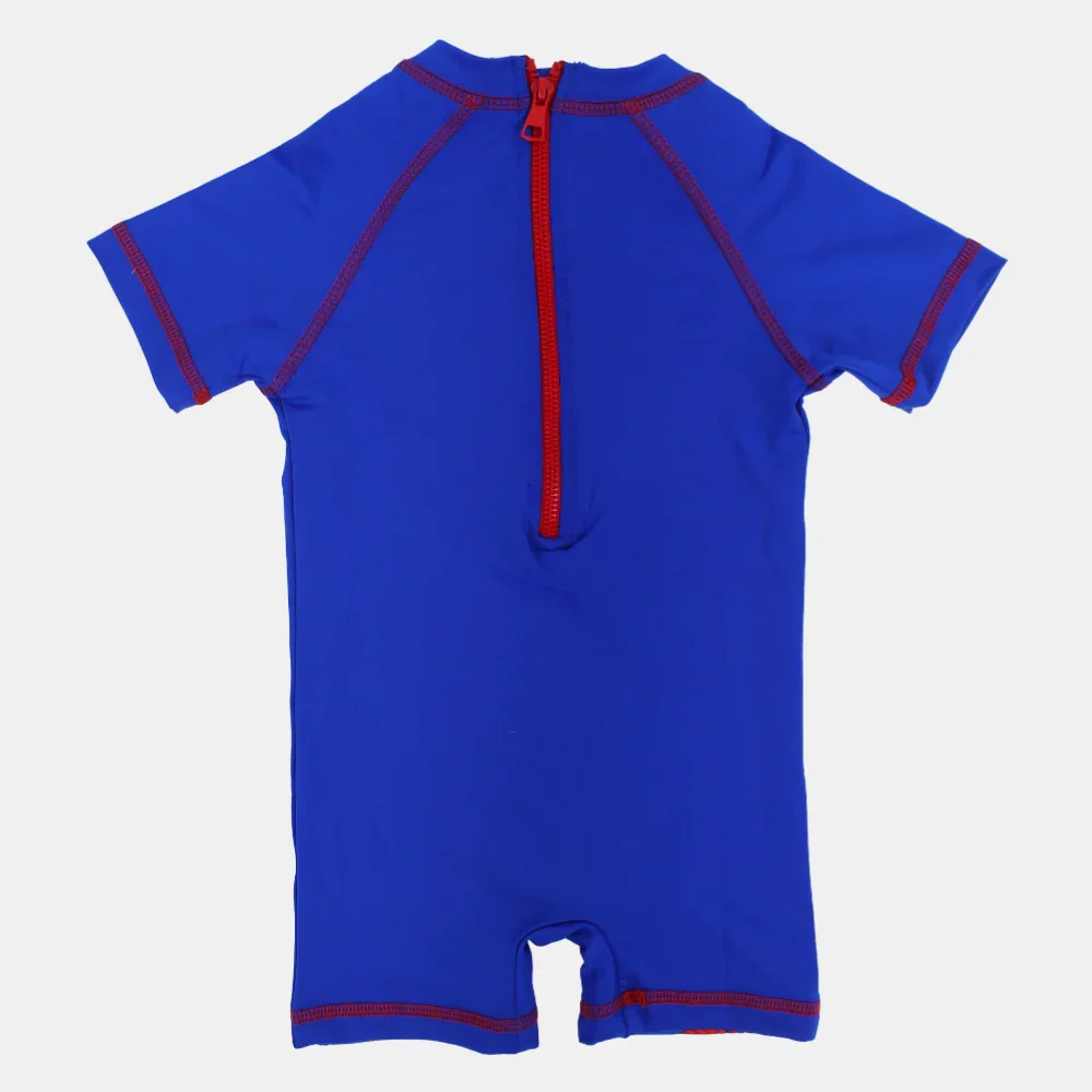 Boys Swimsuit Overall – Goal Print - Image 2