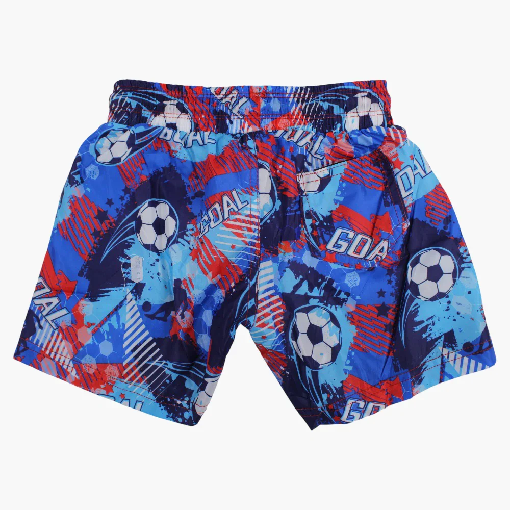Boys Swim Shorts - Football Design - Image 2
