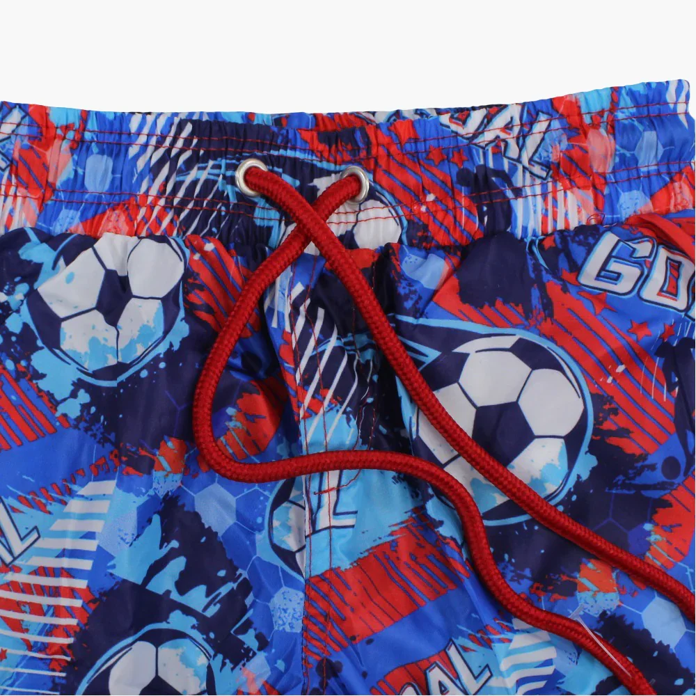 Boys Swim Shorts - Football Design - Image 3