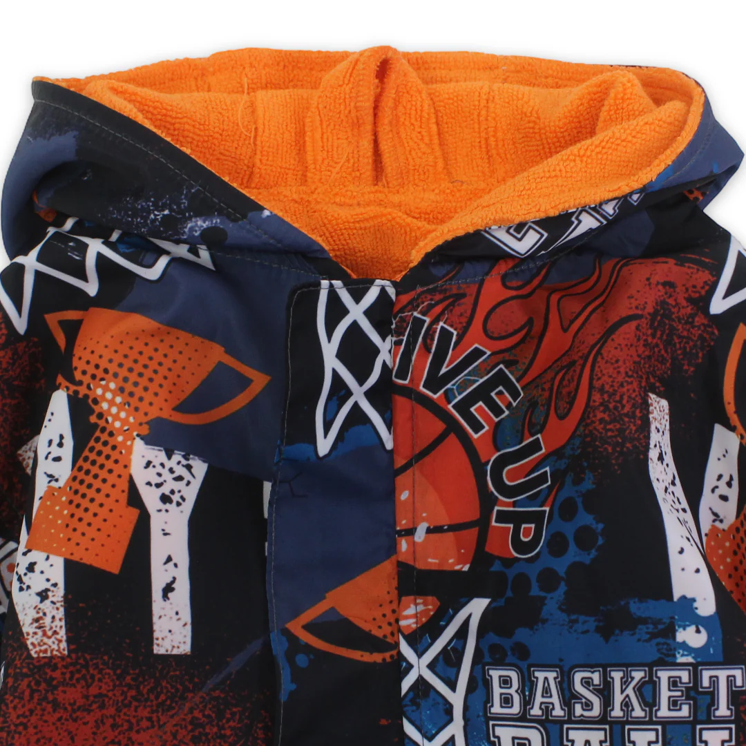 Boys Waterproof Swim Robe – Multicolor - Image 3