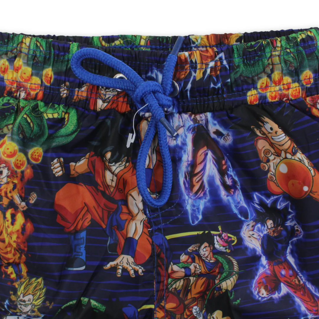 Boys Swim Trunks – Navy with Dragon Ball Print - Image 3