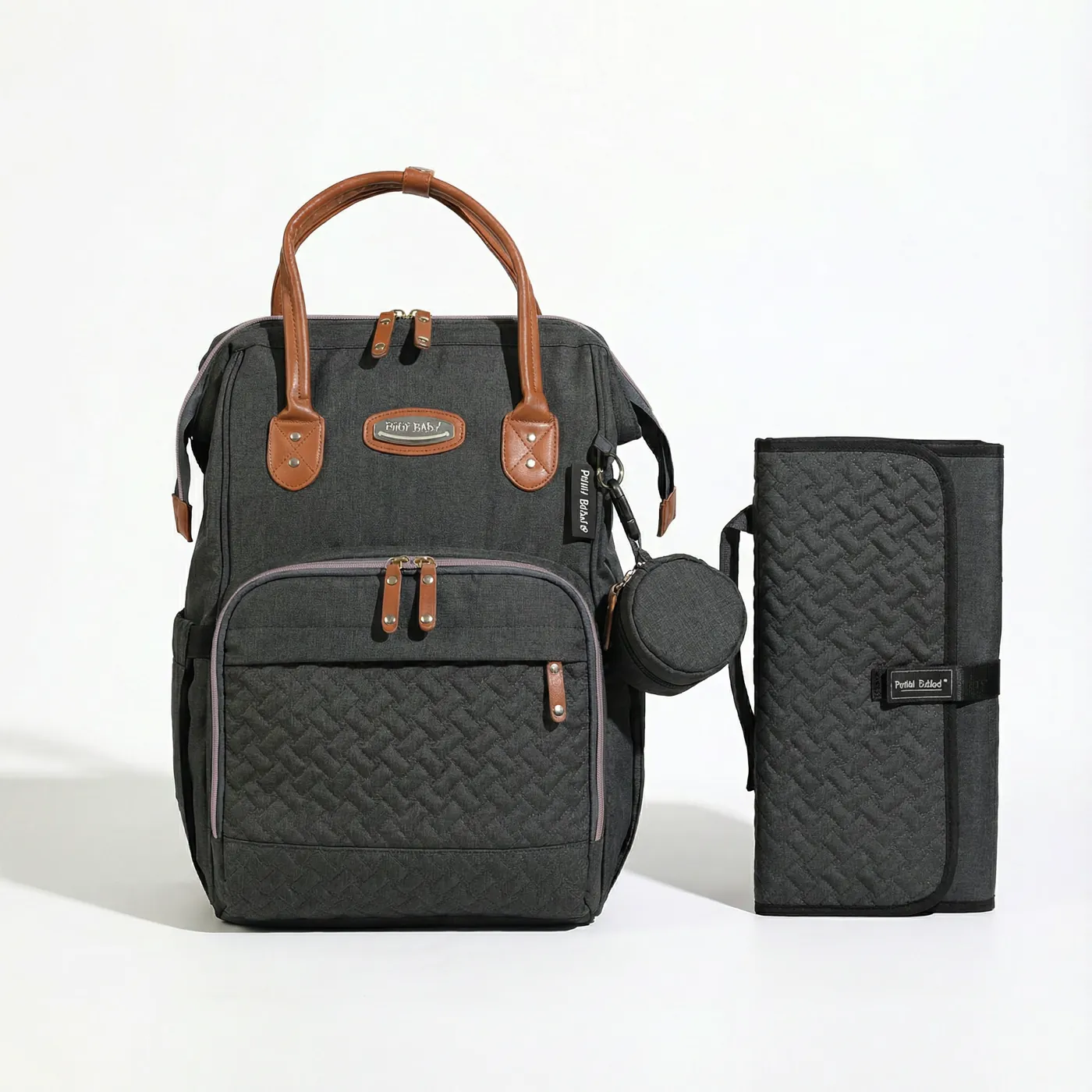 Petit Bebe Premium Max Mommy Bag – Dark Grey