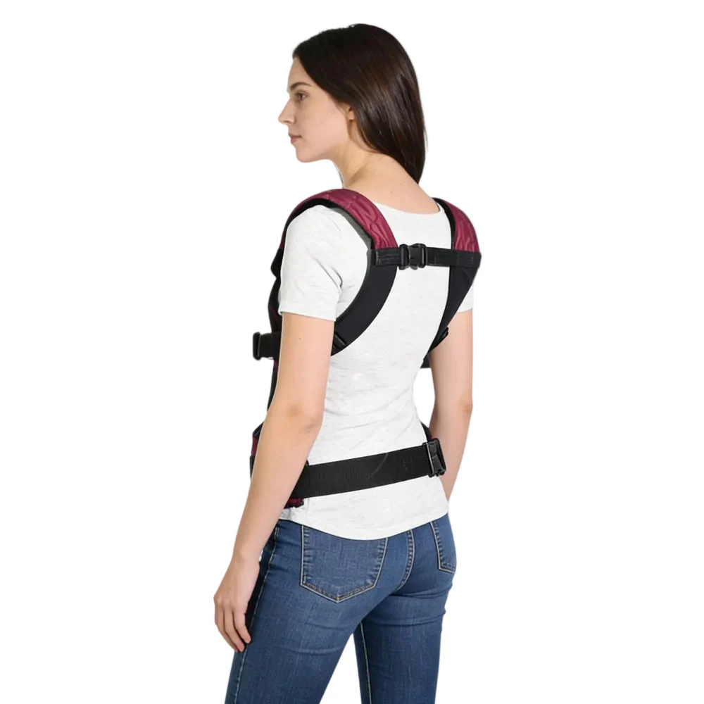 Petit Bebe Allure Baby Carrier – Burgundy - Image 2