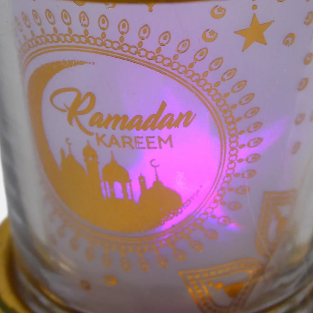 Golden Frosted Ramadan Lantern - Image 2