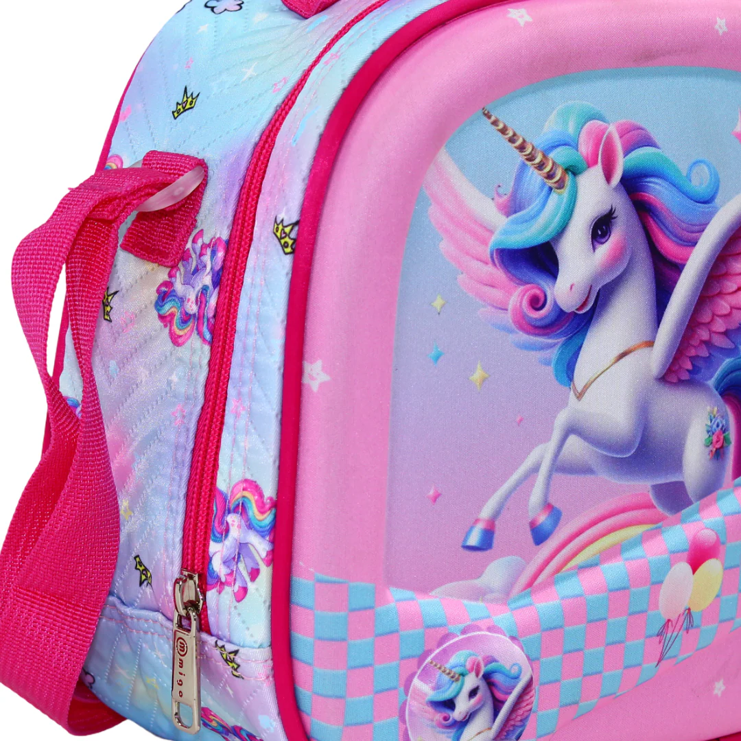 Migo Unicorn Lunch Bag – Baby Blue - Image 2
