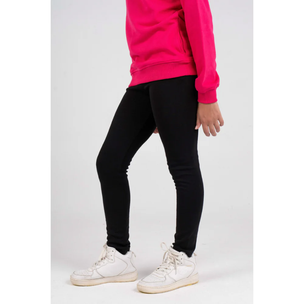 Girls Plain Cotton Sweatshirt – Fuchsia - Image 3