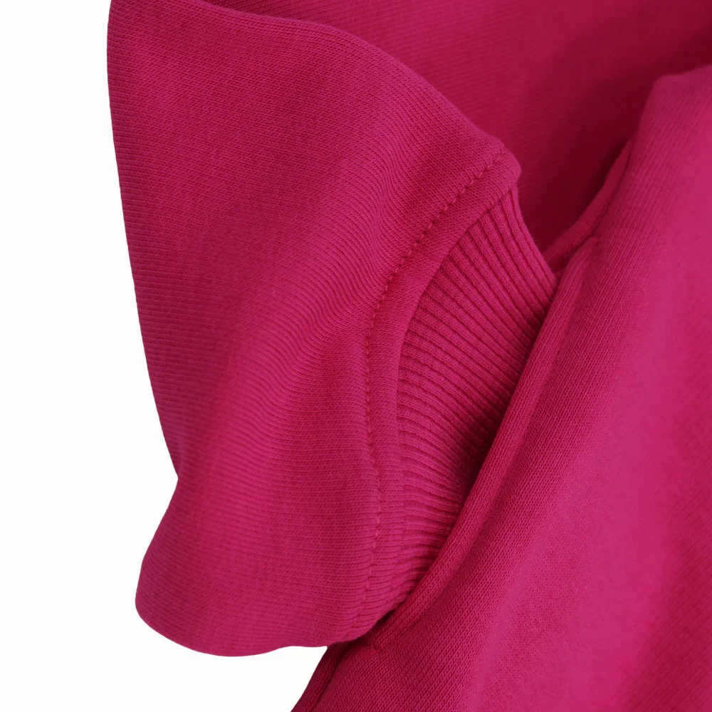 Girls Plain Cotton Sweatshirt – Fuchsia - Image 7