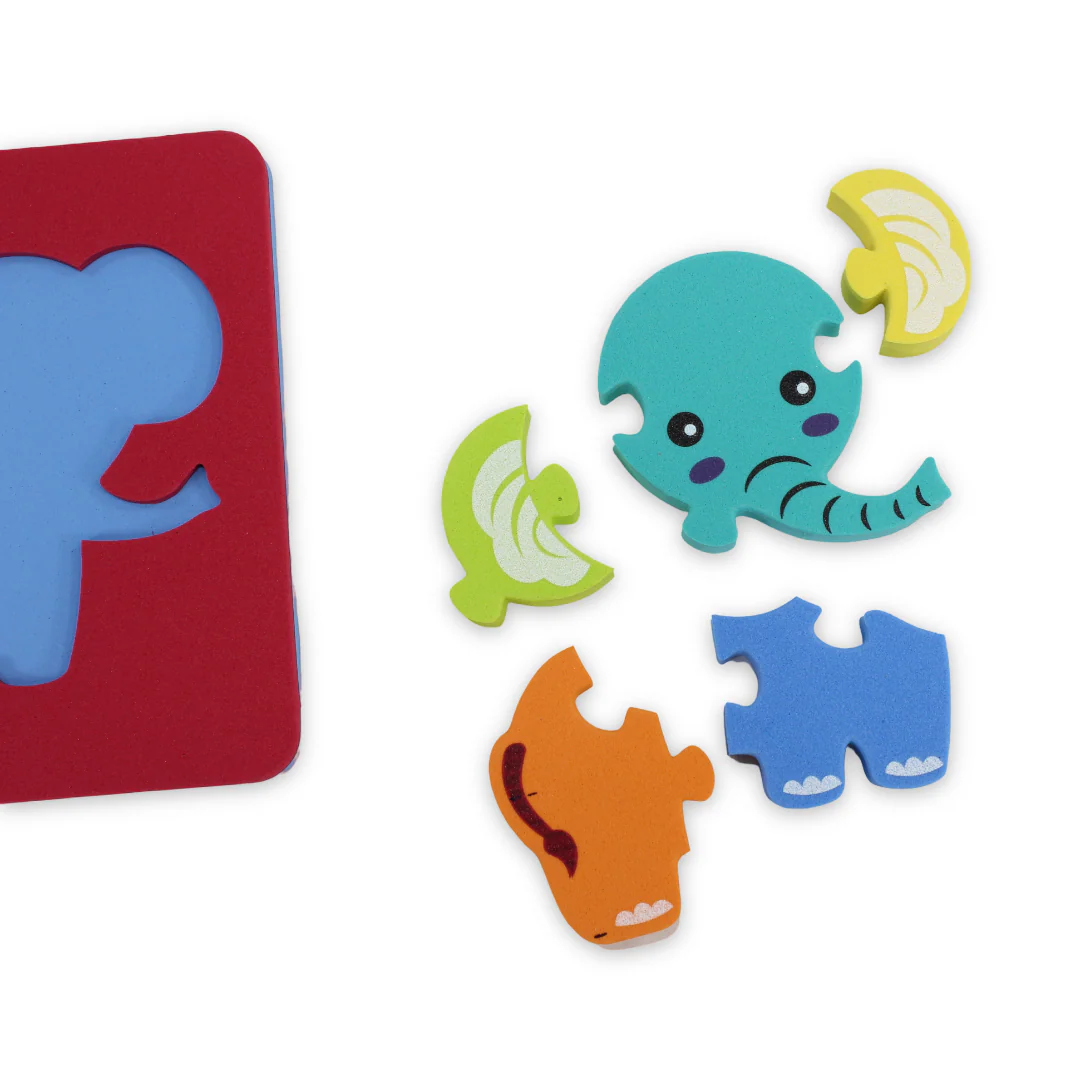 Multicolor Elephant 3D Wooden Puzzle - Image 3