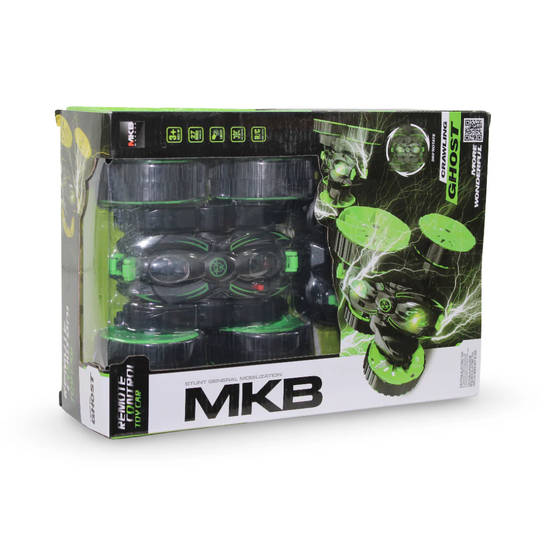 Remote Control Stunt Car – Green - Image 2