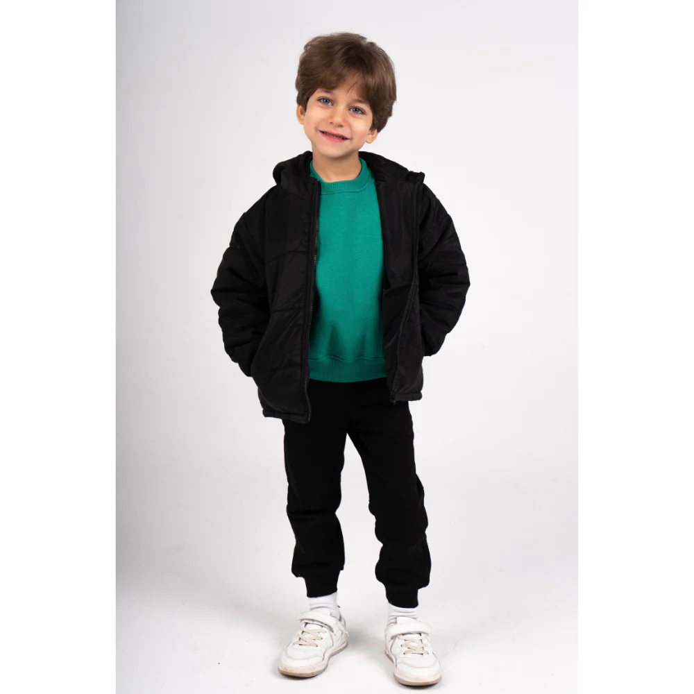 Unisex Plain Cotton Sweatshirt – Green - Image 3