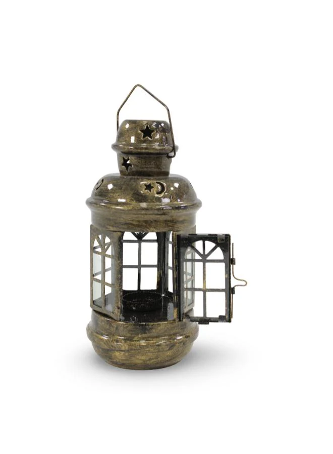 Ramadan Decorative Metal Lantern – Yellow Copper - Image 6