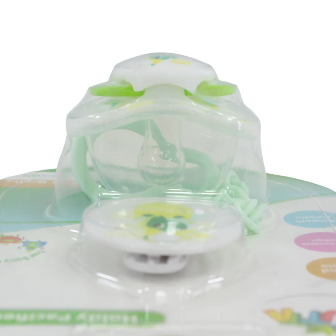 La Frutta Baby Round Pacifier with Chain 0-6m – Green - Image 3