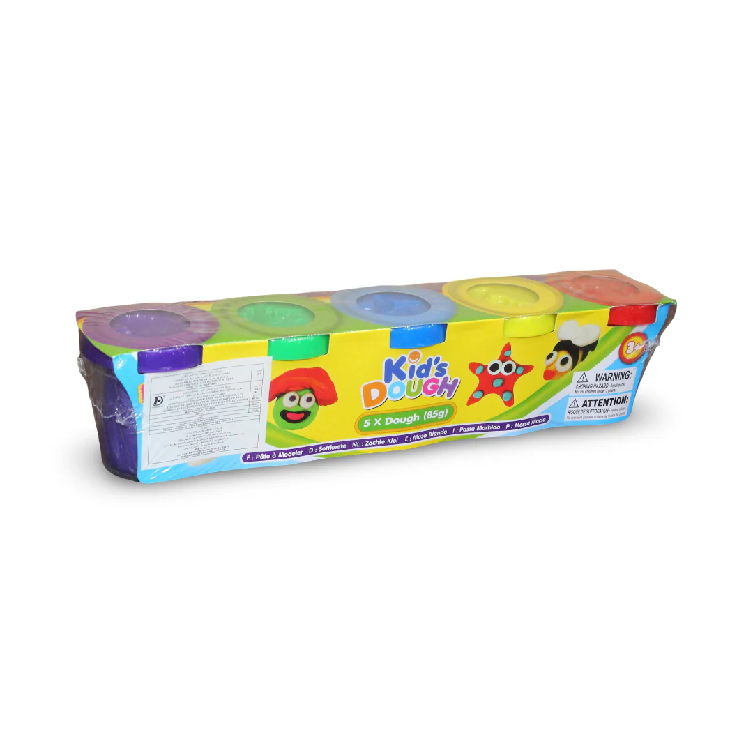 Kids Dough Modeling Clay Set – 5 Cups x 85g