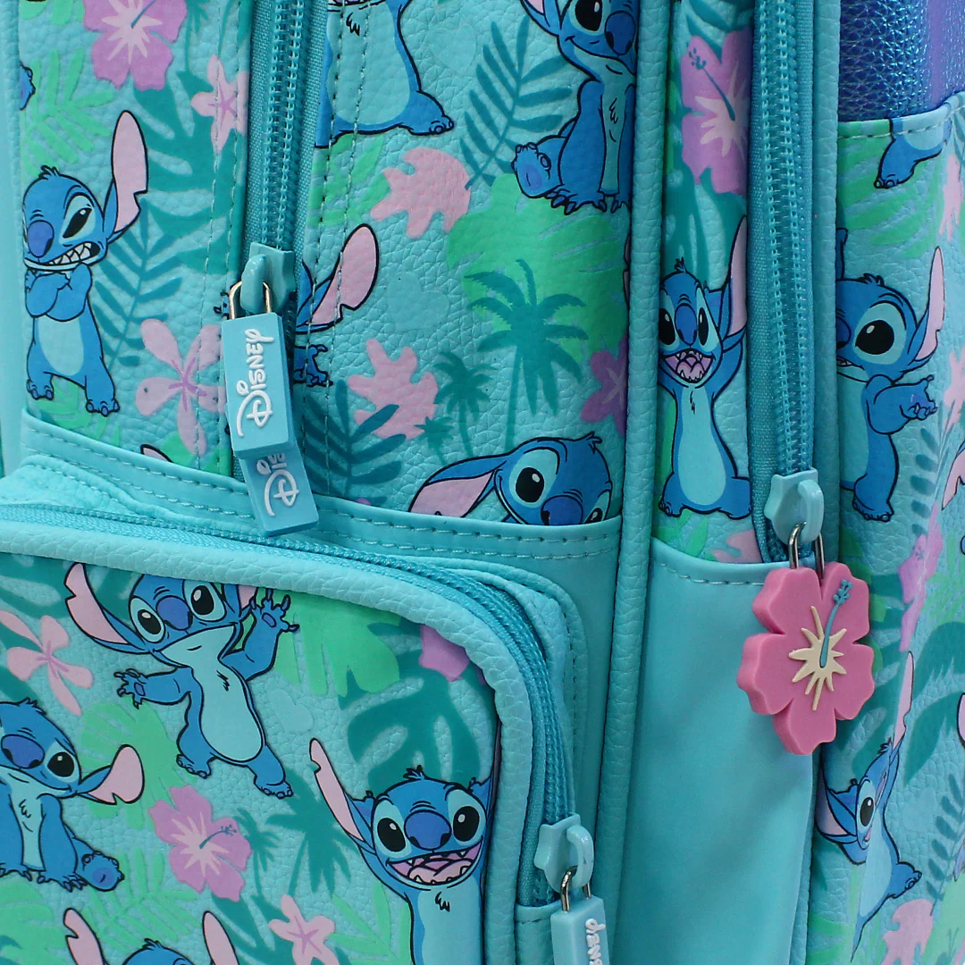 Smiggle Trolley Bag Stitch Design 18 Inches – Aqua - Image 3
