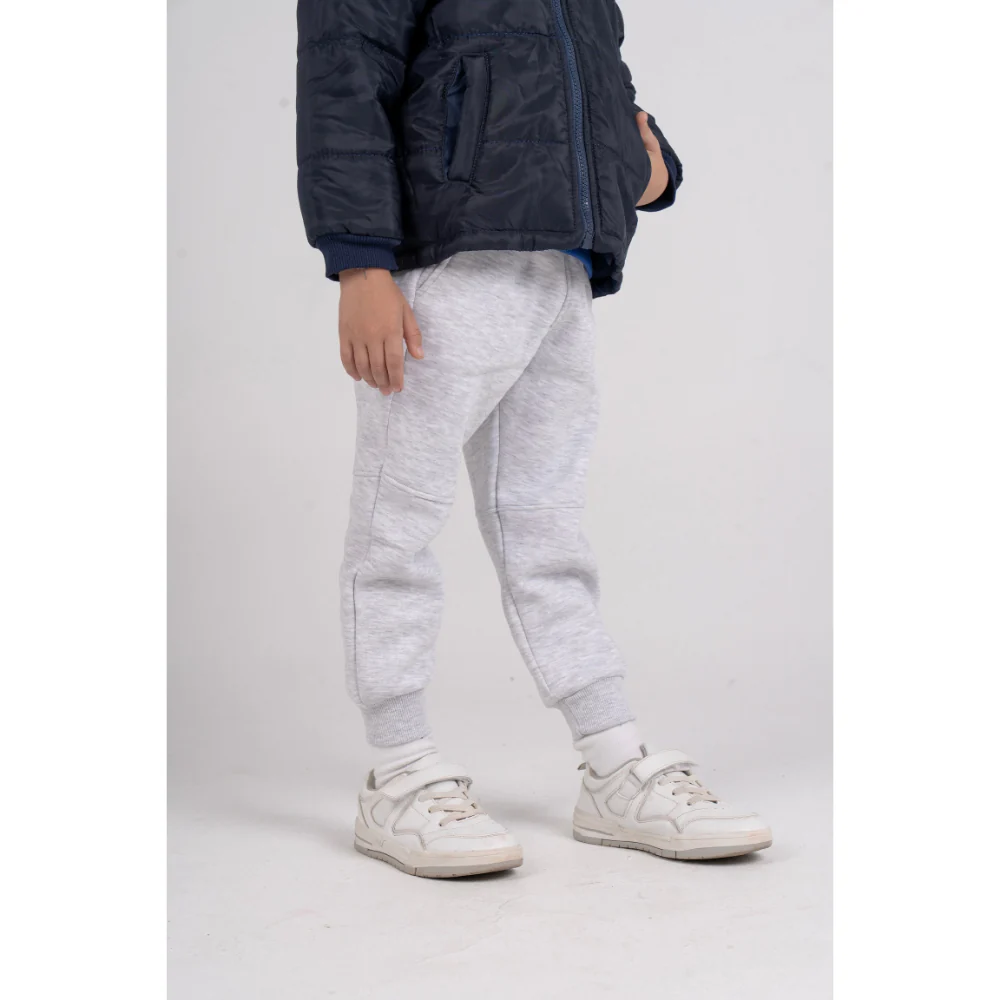 Unisex Plain Sweatpants – Grey - Image 3