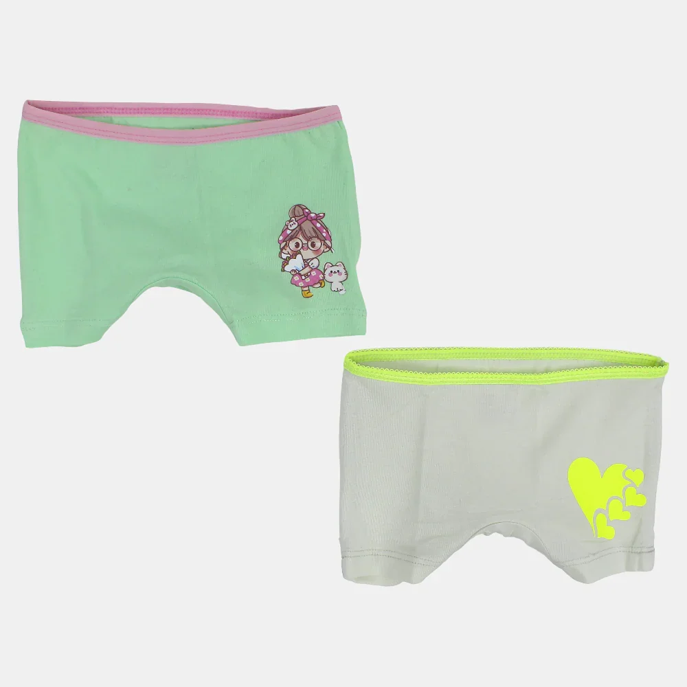Pack of 2 - Girls Cotton Under Shorts - Image 4