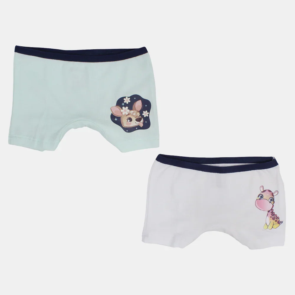 Pack of 2 - Girls Cotton Under Shorts - Image 7