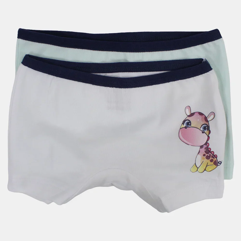 Pack of 2 - Girls Cotton Under Shorts - Image 9
